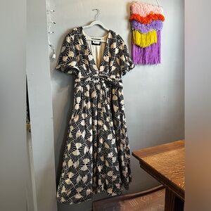 Anthropologie Katerina Button Front Dress